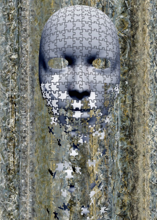 Puzzle Mask by Bruce Rolff
